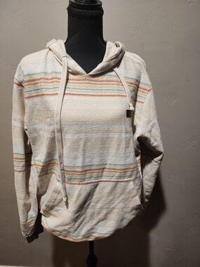 O'Neill Cream Striped Men's Hoodie Sweater